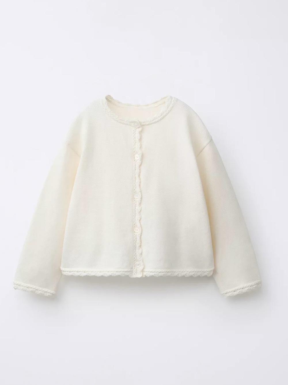 Zara openwork knit cardigan